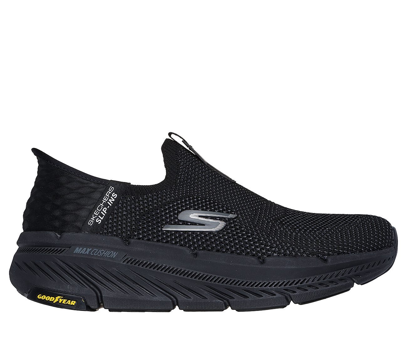 SKECHERS SLIP-INS: MAX CUSHIONING PREMIER 2, BBLACK Footwear Lateral View