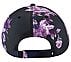 WINTER BLOOM BASEBALL HAT, BLACK/LAVENDER/PINK