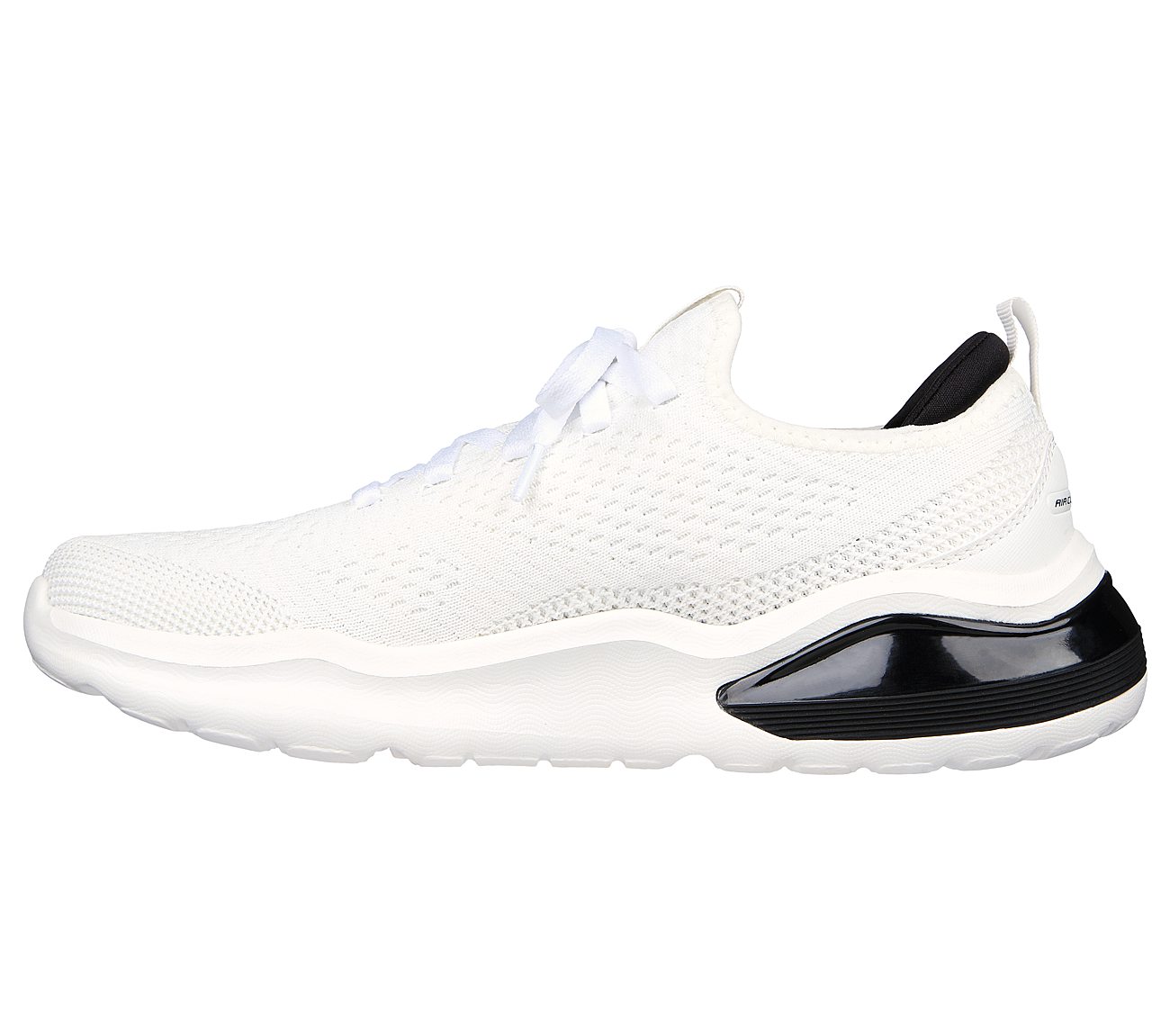 AIR CUSHIONING, WHITE BLACK Footwear Left View