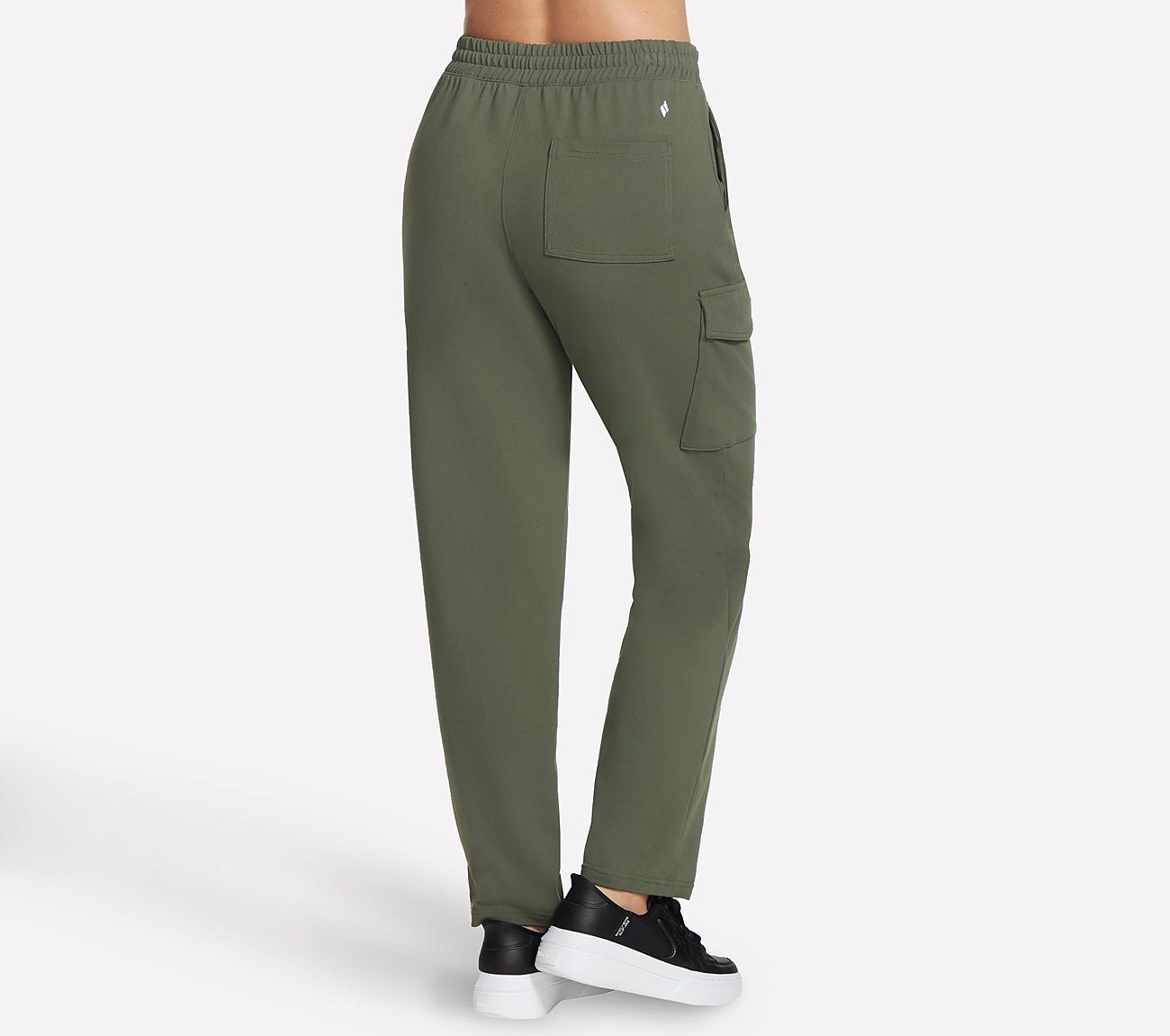 SKECHERS SLIP-INS CARGO PANT, OLIVE/BLK Apparels Top View