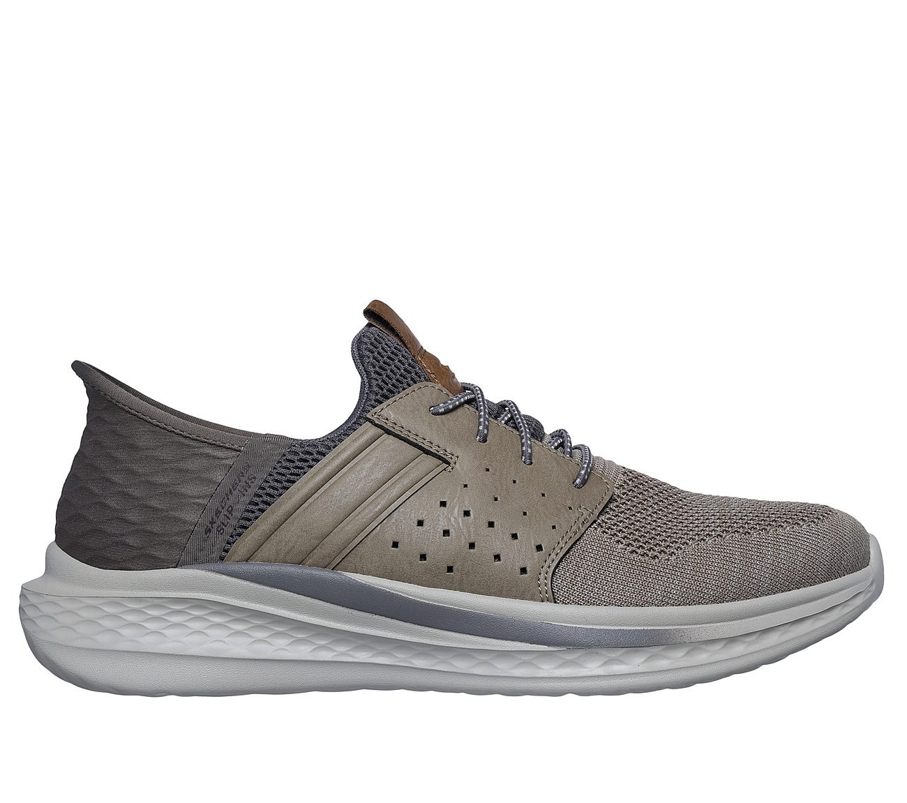 SKECHERS SLIP-INS RF: SLADE - OCON, TTAUPE Footwear Lateral View