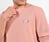 MENS BASIC LOGO  CREW NECK, BLACK/SILVER/PINK