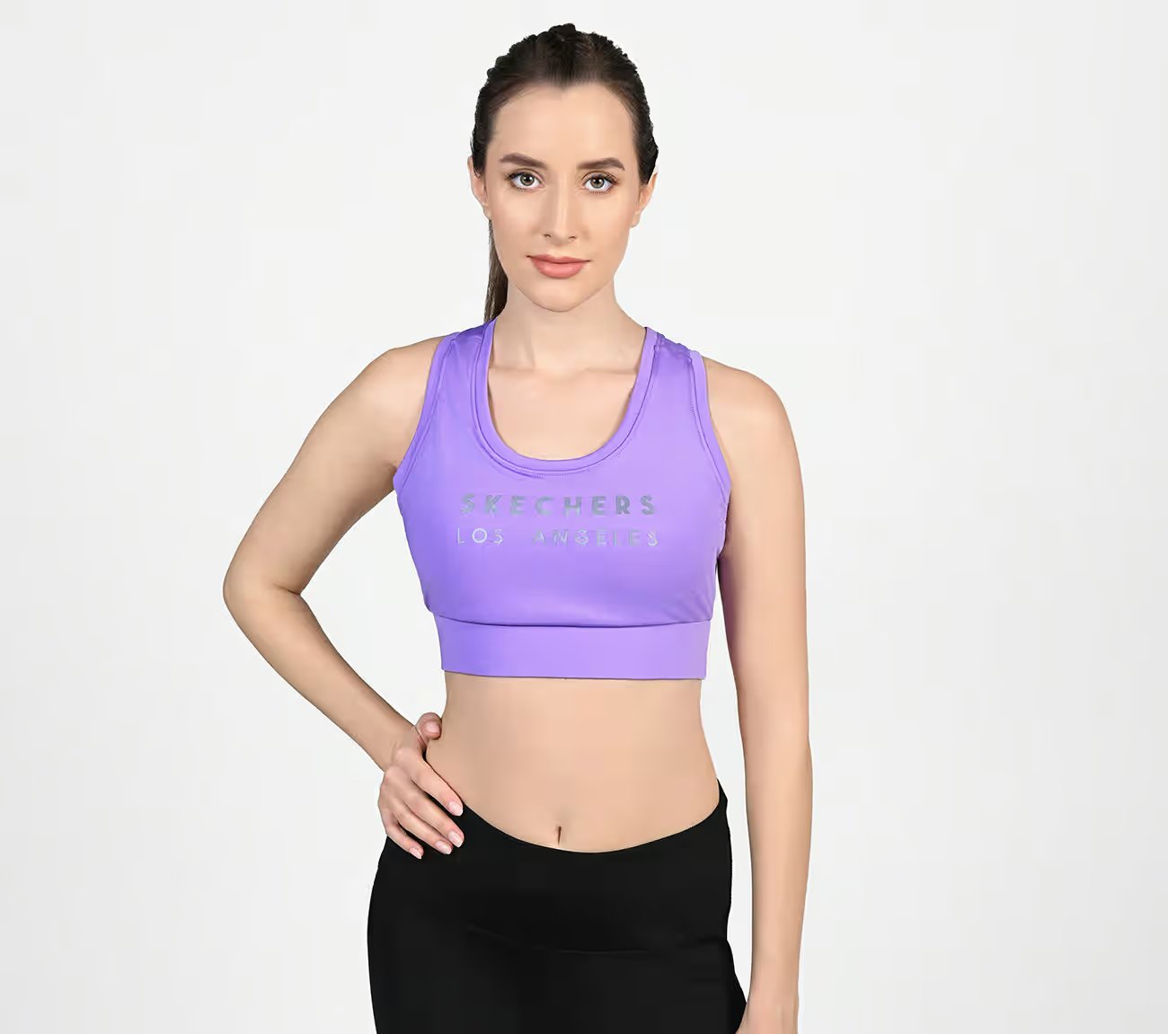 RACERBACK SPORTSBRA, HOT PINK Apparel Lateral View