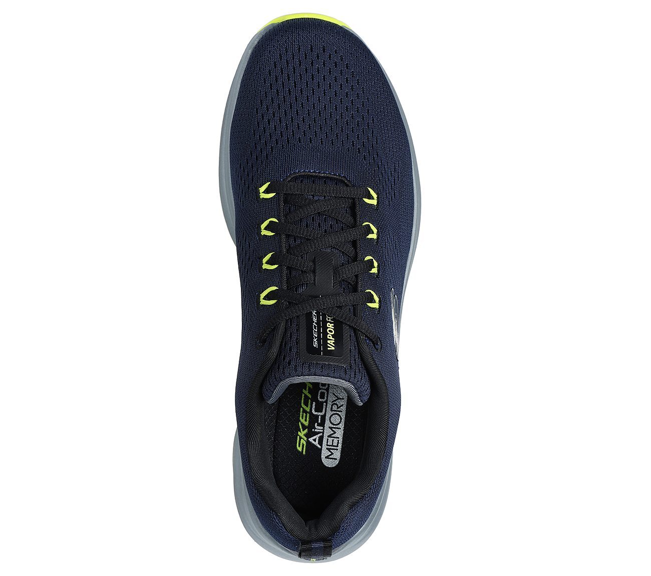 VAPOR FOAM, NAVY/LIME Footwear Top View