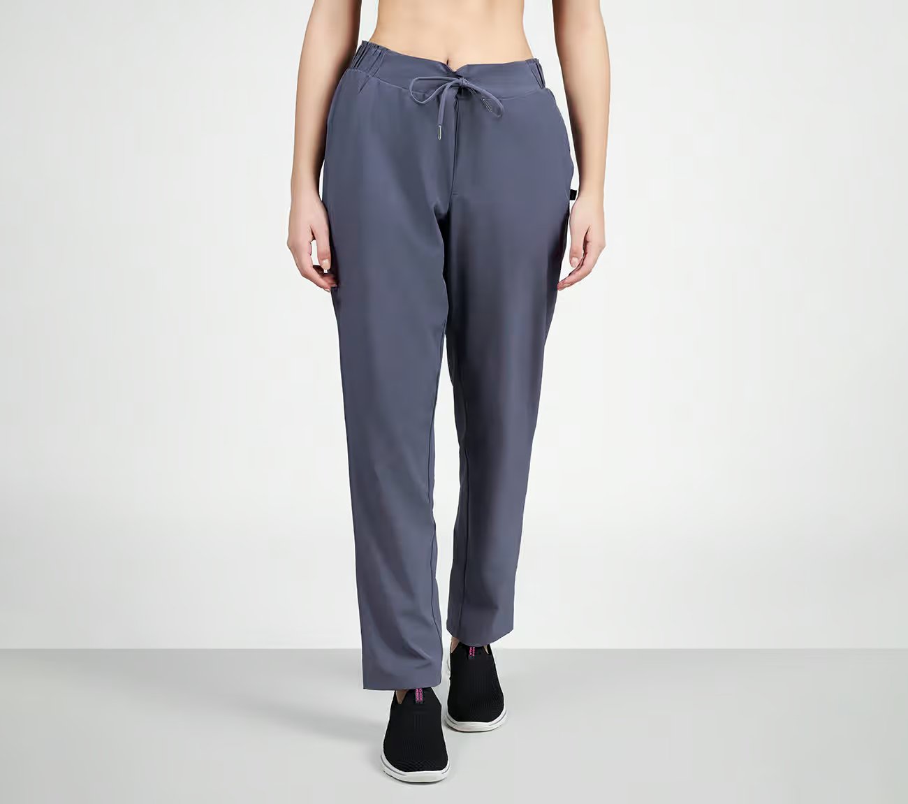 Skechers Slip-ins: GO WALK Uptown Pant, GRAYSTONE Apparel Lateral View