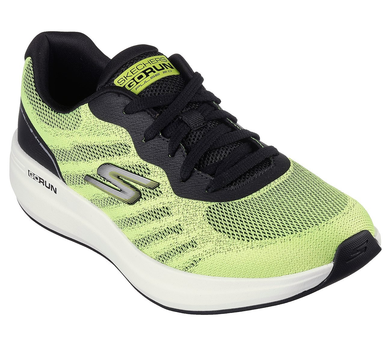 GO RUN PULSE 2, YELLOW/BLACK Footwear Right View