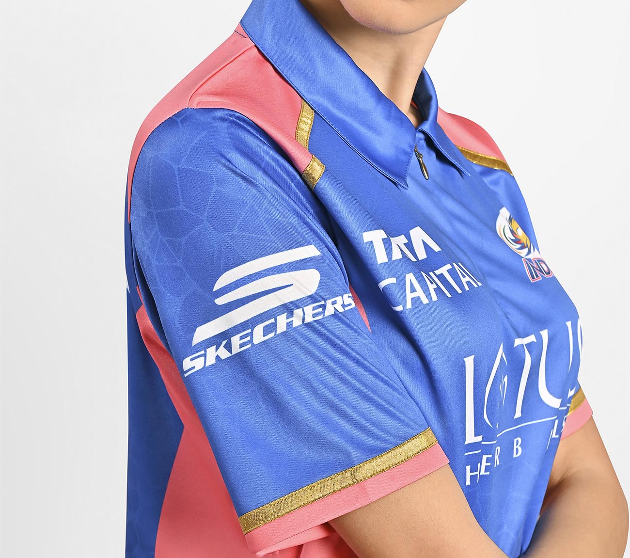 MUMBAI INDIANS: WPL FAN JERSEY 2025, NVY/WHT/LT. BLUE Apparel Right View