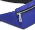 WAIST BAG WITH METALLIC ZIPPER, BLUE/GREEN