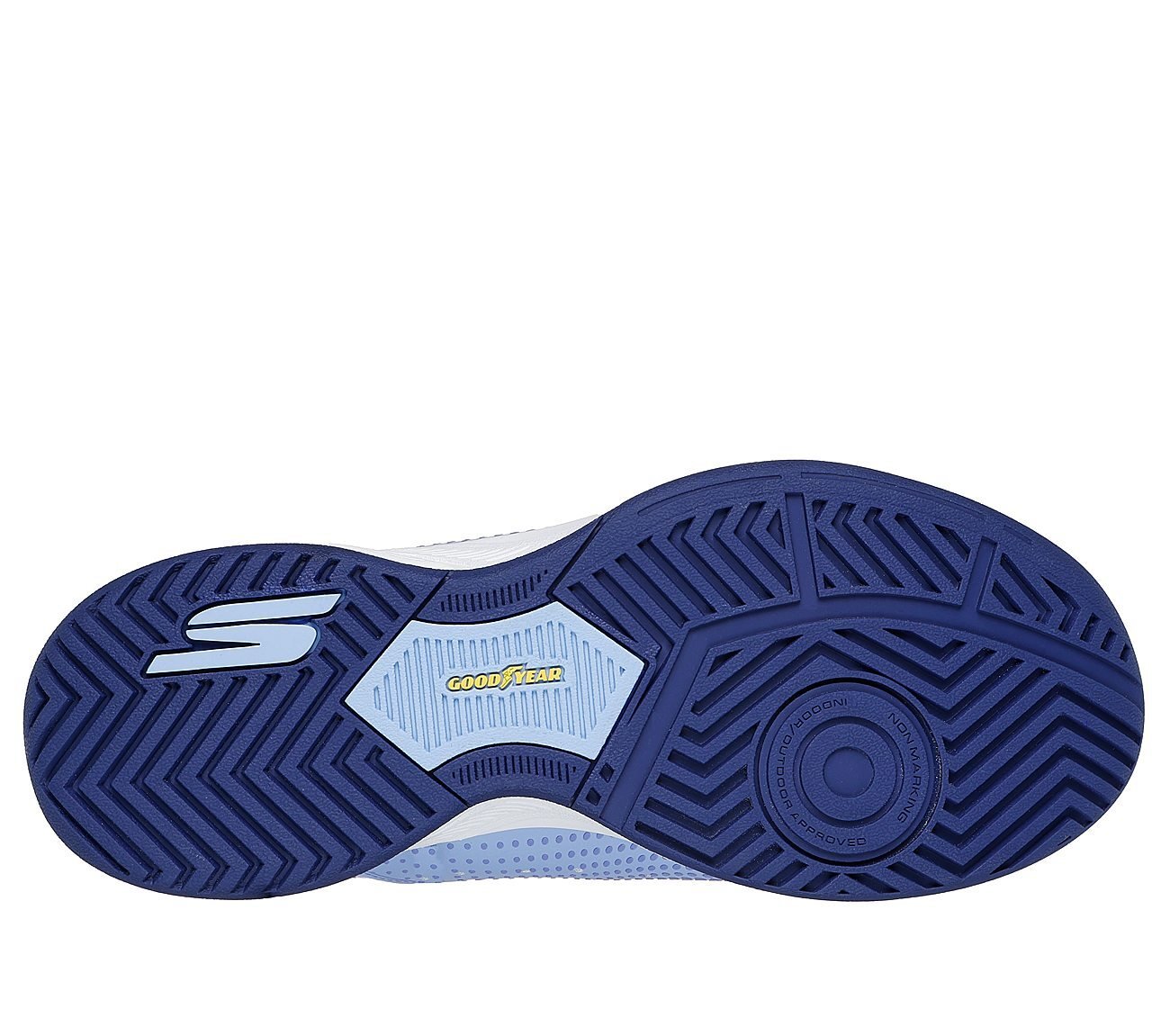 SKECHERS VIPER COURT RELOAD, BLUE/WHITE Footwear Bottom View