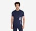 SS SKX GRAPHIC T-SHIRT, NAVY Apparel Lateral View