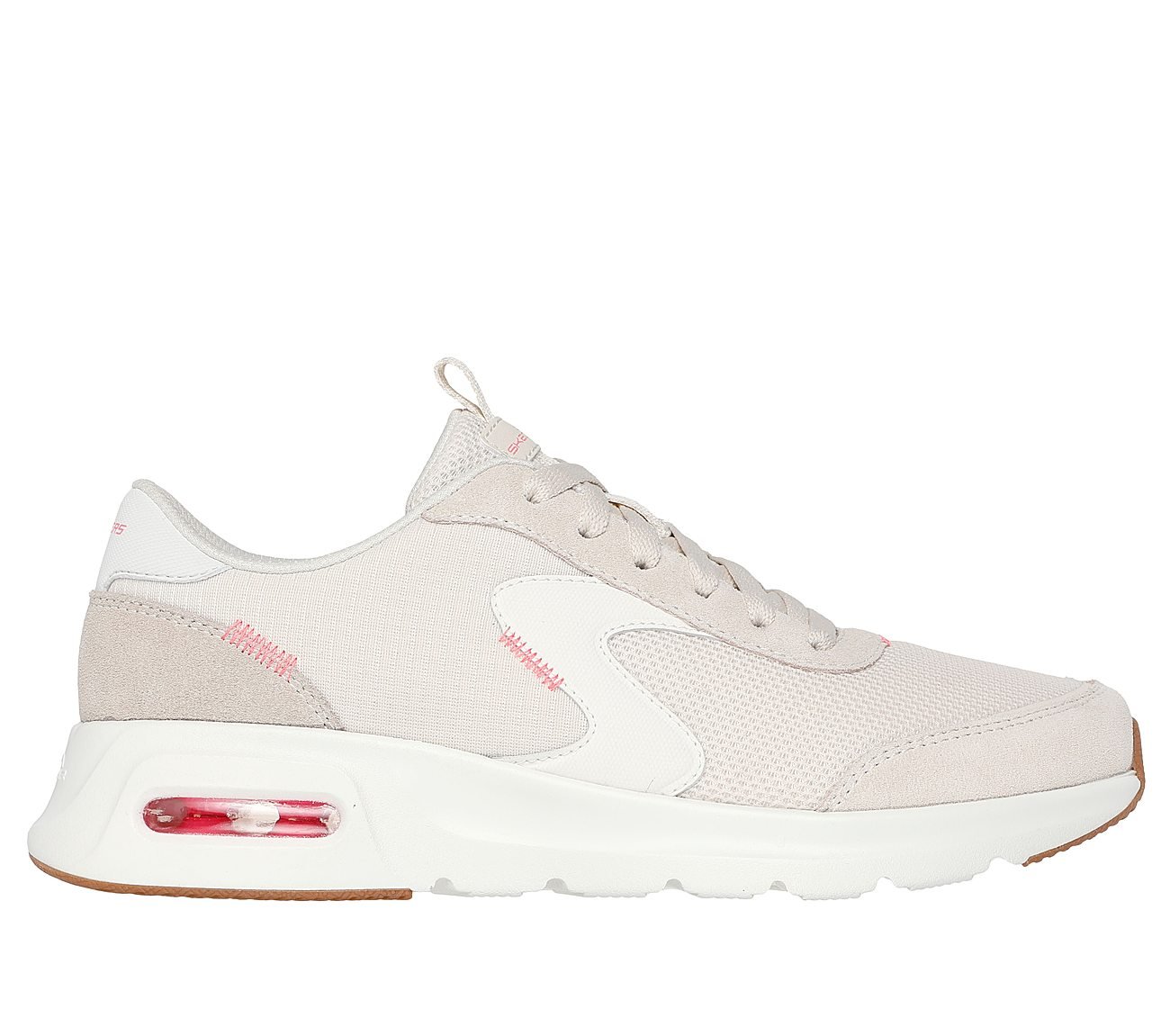 SKECH-AIR COURT-AIR WAVE, NATURAL/HT.PINK Footwear Lateral View