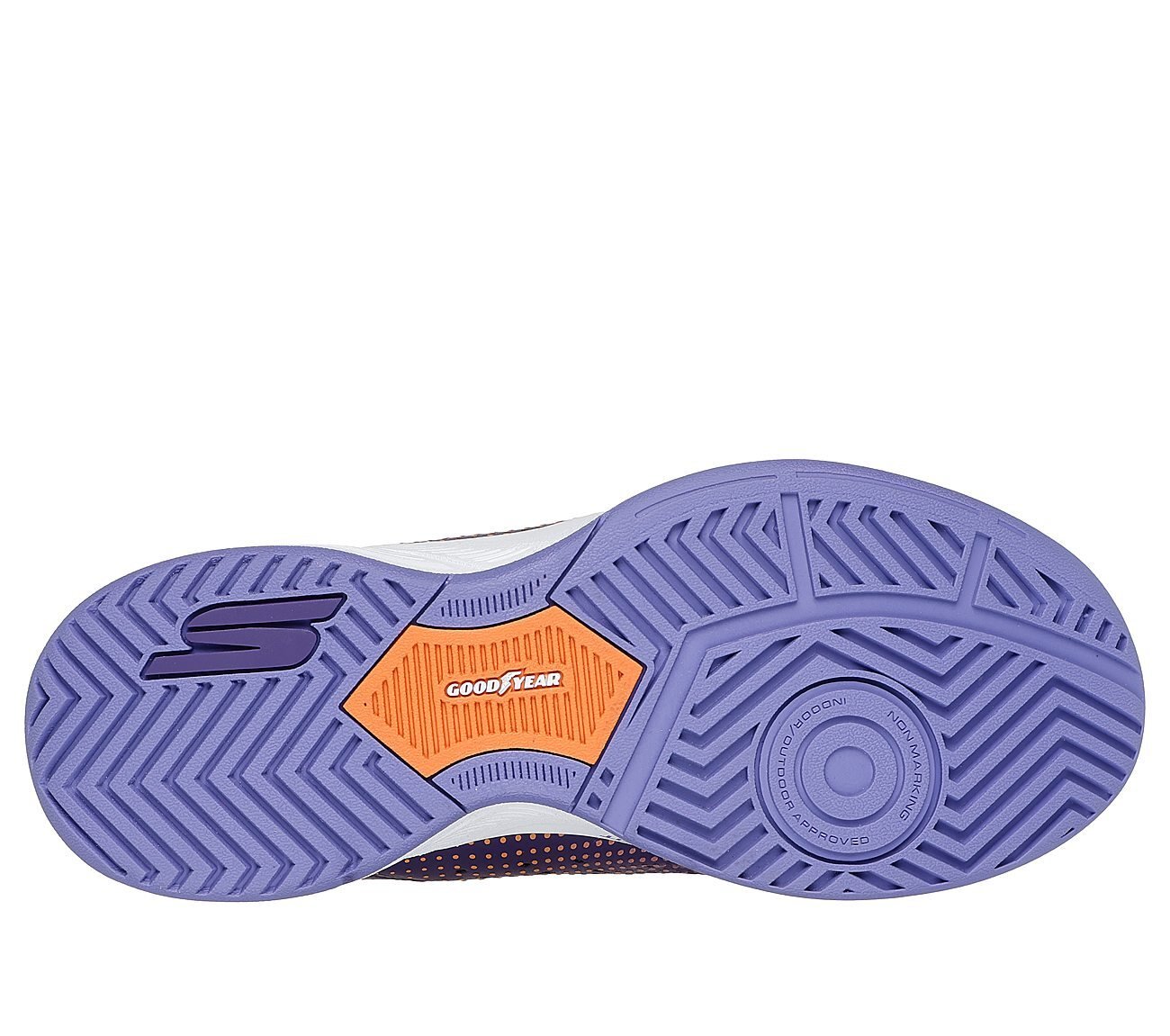 SKECHERS VIPER COURT RELOAD, PURPLE CORAL Footwear Bottom View