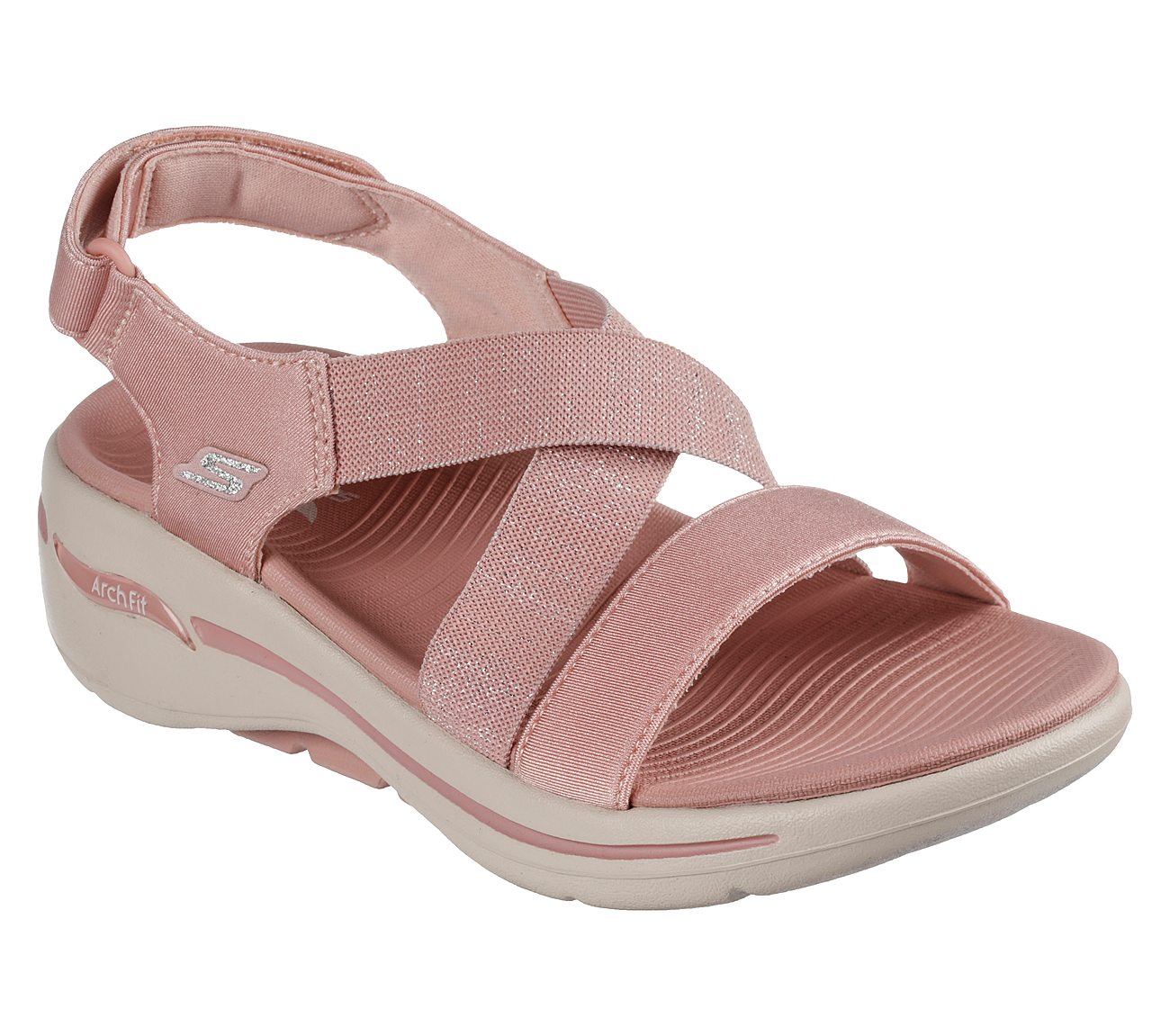 Light Pink Go Walk Arch Fit Sandal Ast Women Sandal Style ID: 140226 India