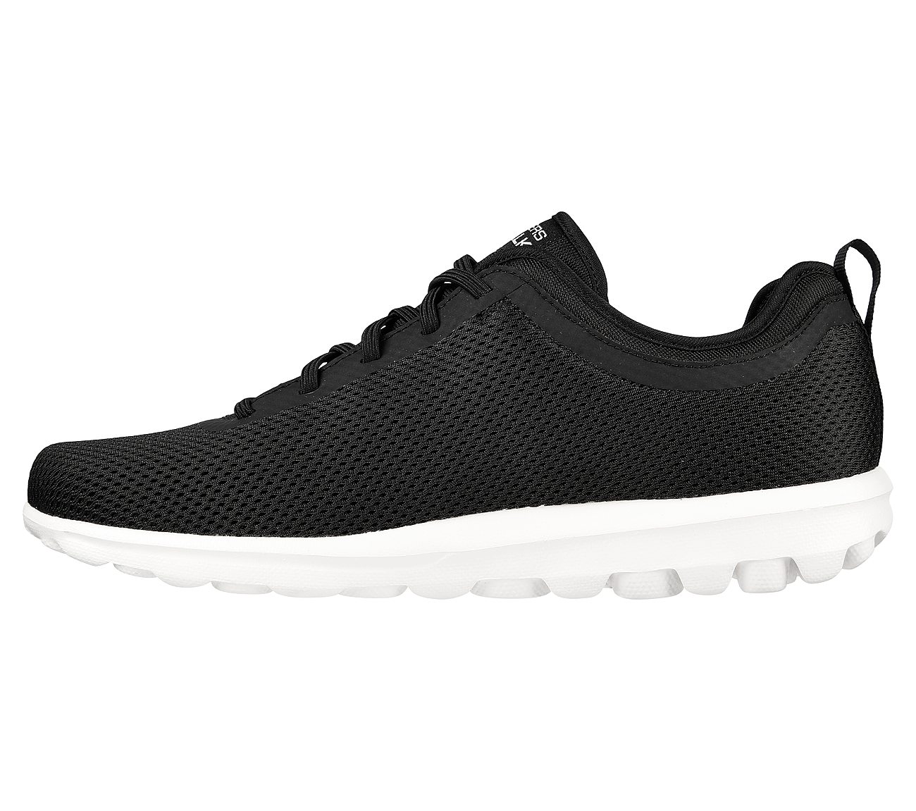 Skechers Black White Go Walk Classic Mens Lace Up Shoes - Style Id 