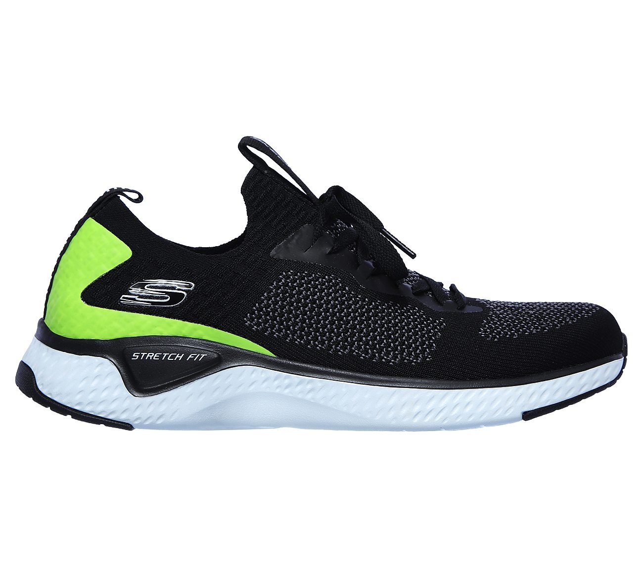 SOLAR FUSE - VALEDGE, BLACK/LIME Footwear Right View