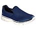 GO WALK 4 -VIABILITY, NAVY/WHITE Footwear Lateral View