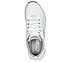 FLEX COMFORT, WHITE/BLUE Footwear Top View