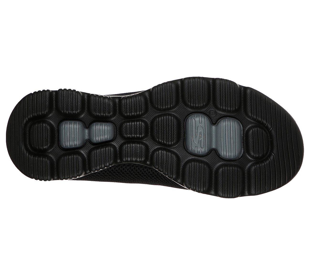 GO WALK EVOLUTION ULTRA-INTER, BBLACK Footwear Bottom View