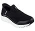 Skechers Slip-ins Relaxed Fit®: D'Lux Walker - Homebound, BLACK/WHITE Footwear Right View