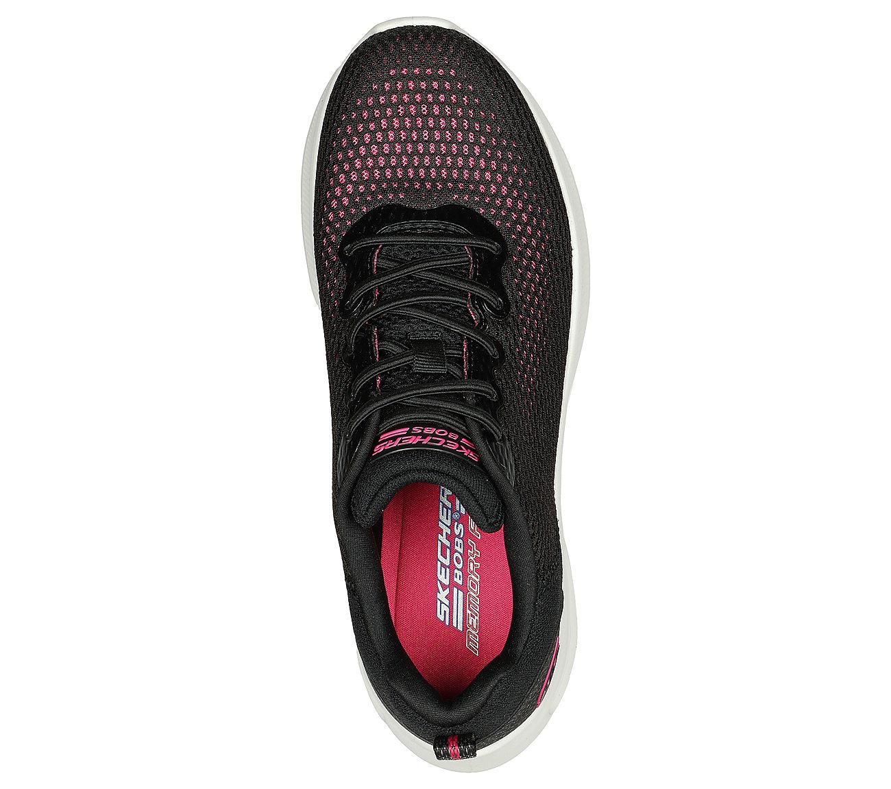 BOBS UNITY - HINT OF COLOR, BLACK Footwear Top View