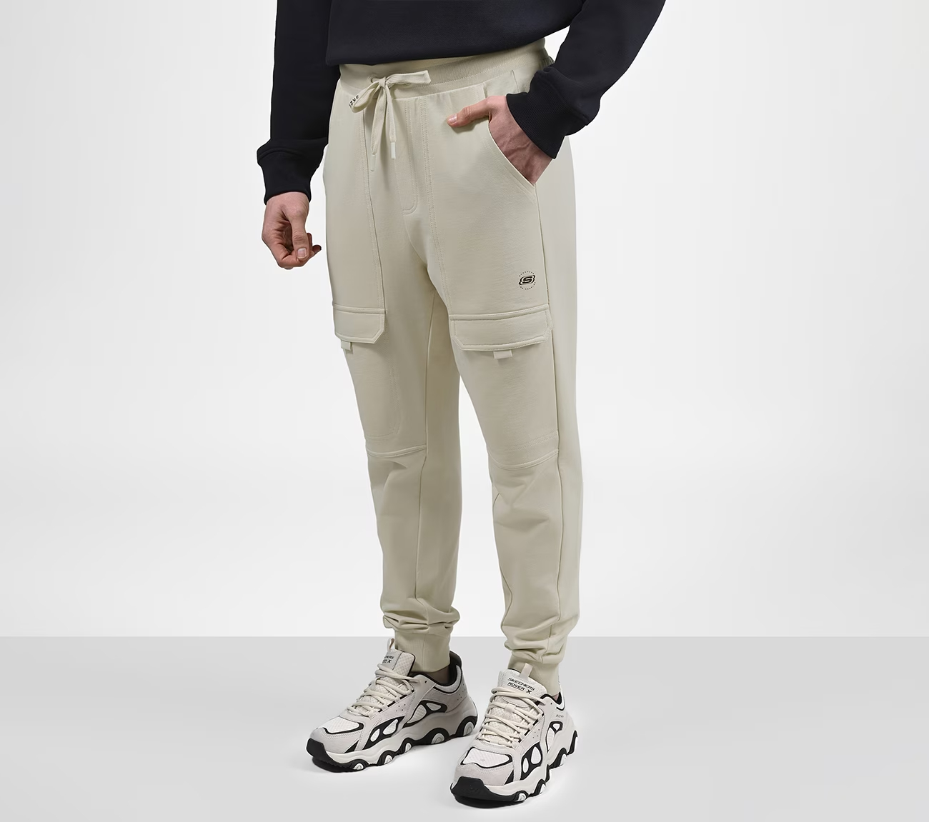 OASIS CARGO BTM, OFF WHITE/GREY Apparel Top View