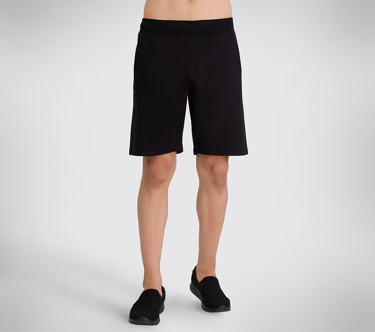 SKECHERS BASIC SHORTS, BLACK Apparel Lateral View