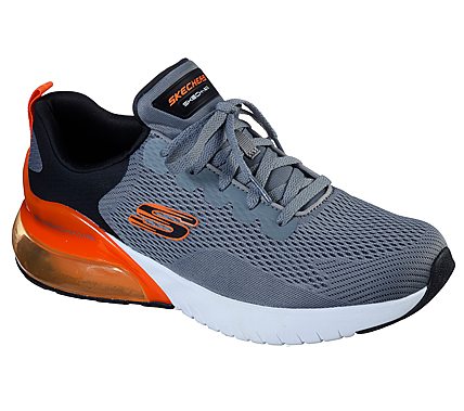 SKECH-AIR STRATUS - MAGLEV, LIGHT GREY/BLACK Footwear Lateral View