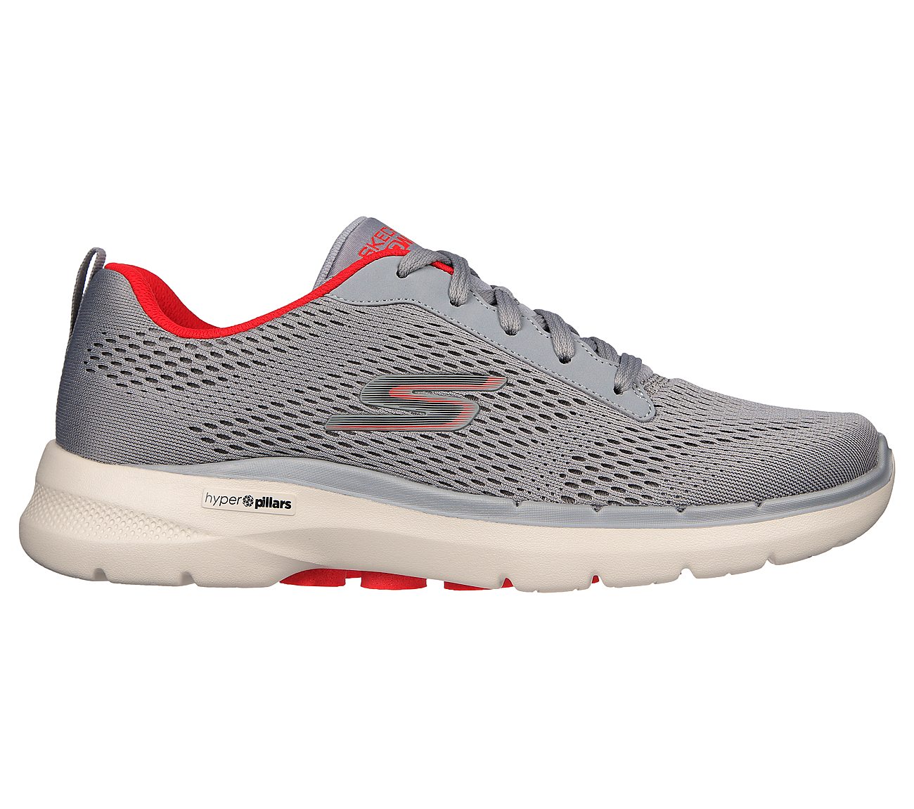 Red skechers hot sale tennis shoes