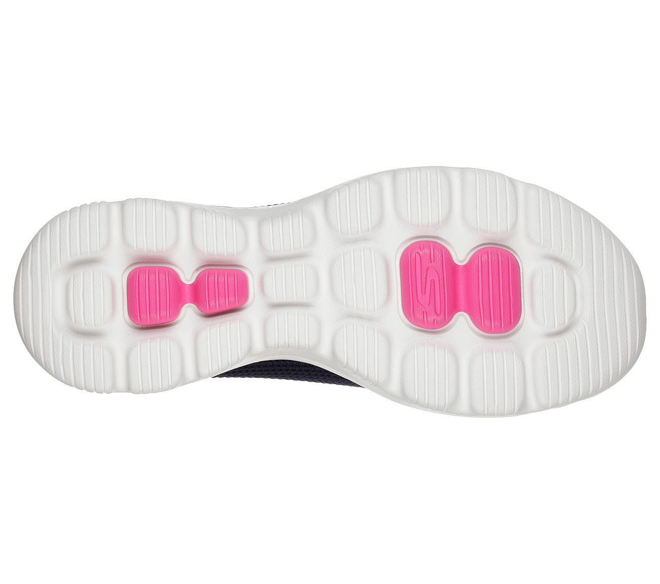 GO WALK EVOLUTION ULTRA-REFOR, NAVY/PINK Footwear Bottom View