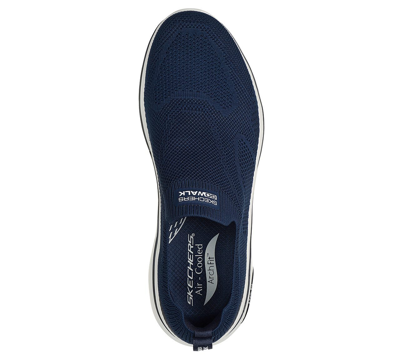 GO WALK ARCH FIT 2.0 - KNITTE, NAVY/BLACK Footwear Top View