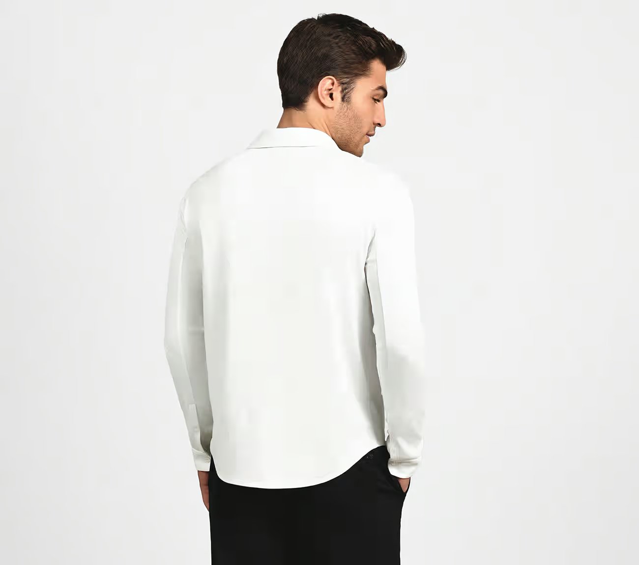 SKECHERS OFF DUTY BUTTON DOWN, WWWHITE Apparel Left View