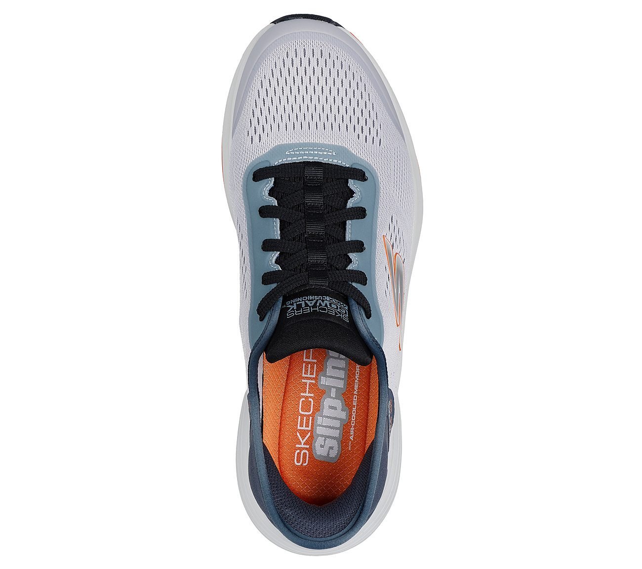 GO WALK MAX WALKER - NEXT GEN, GREY/BLUE Footwear Top View