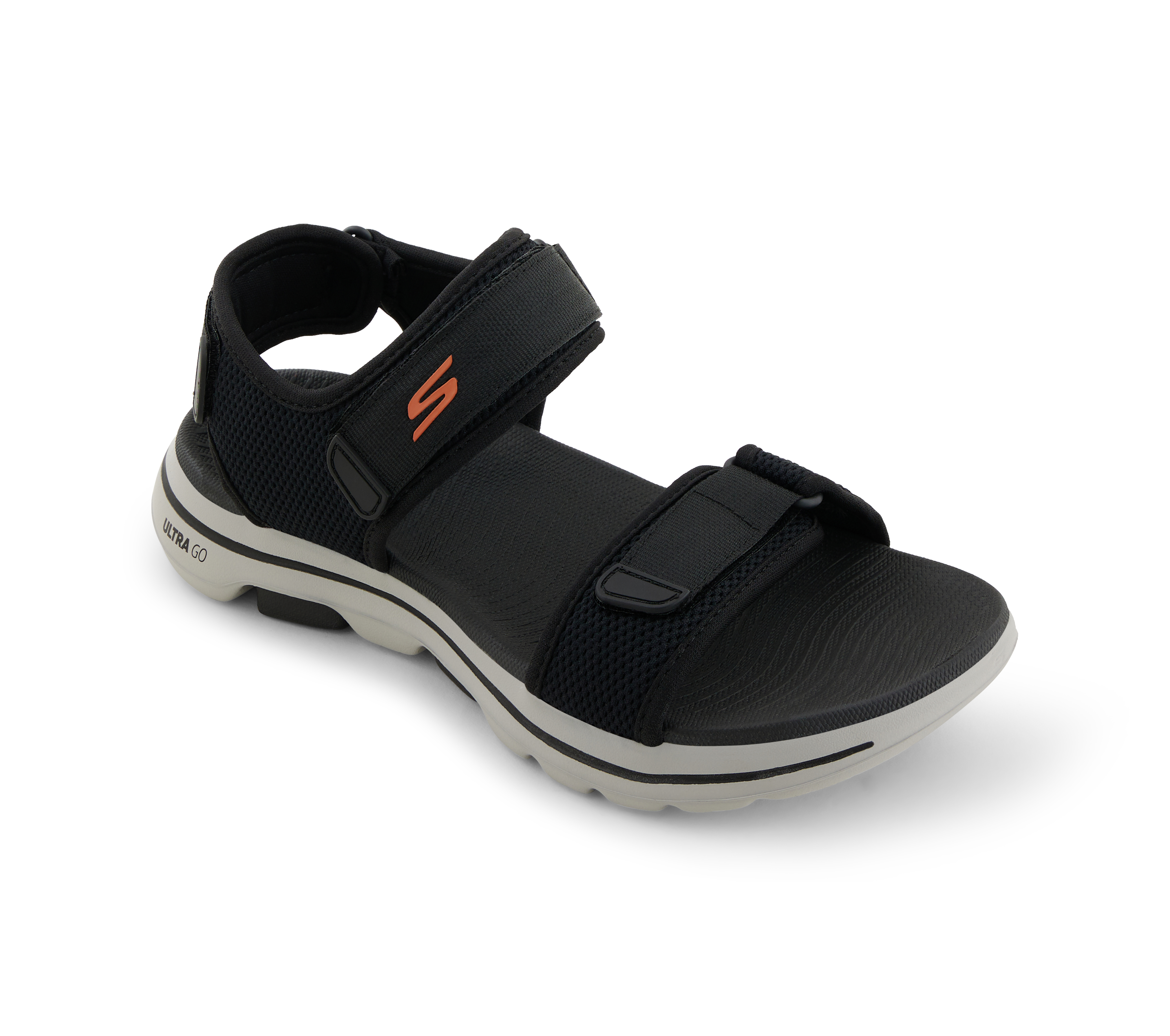 Spis aftensmad universitetsstuderende bule Skechers Black/Orange Go Walk 5 Cabourg Mens Sandals Style ID: 229003 |  India