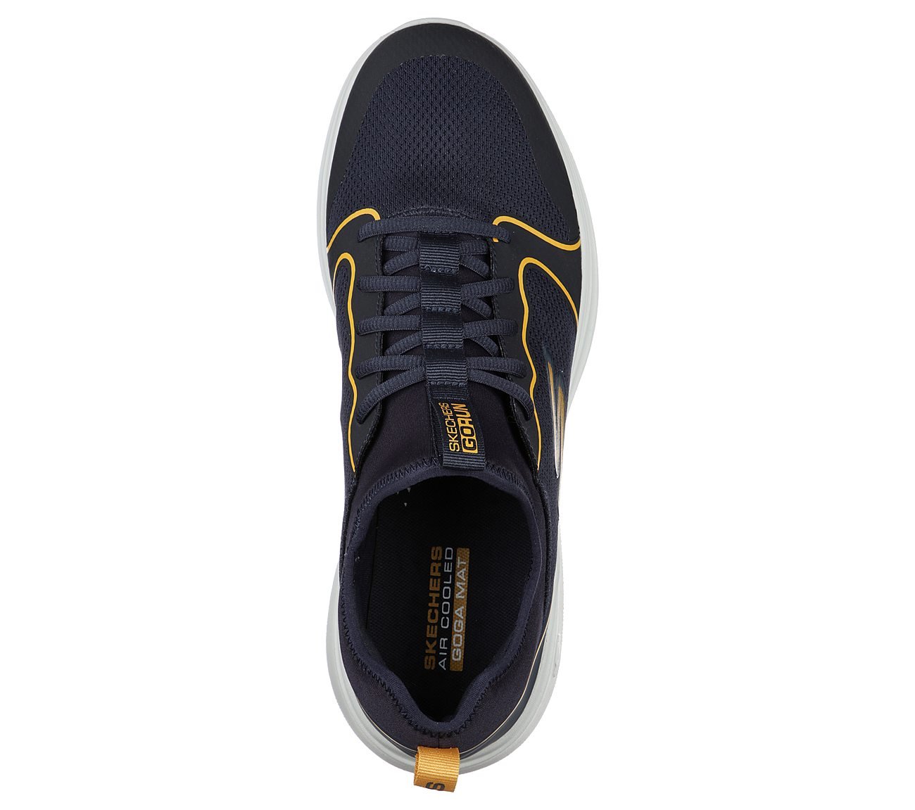 GO RUN FAST - VALIANCE, NAVY/YELLOW Footwear Top View