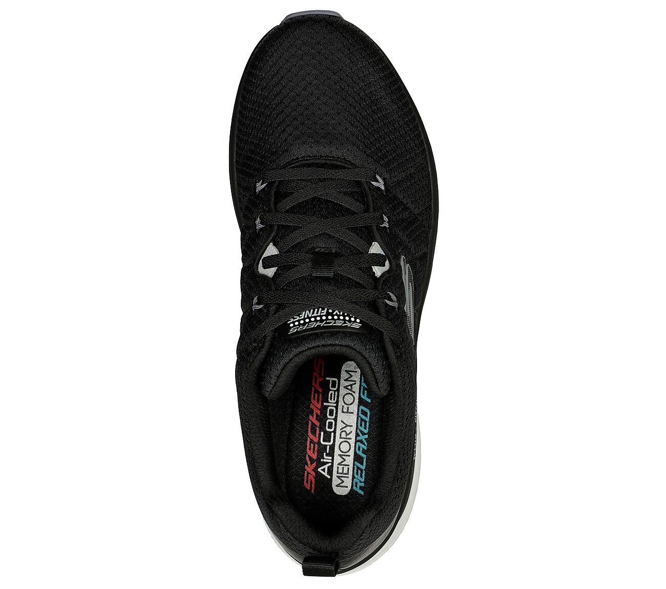 D'LUX FITNESS - KASTER, BLACK/WHITE Footwear Top View