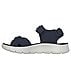 GO WALK FLEX SANDAL, NAVY/ORANGE Footwear Left View