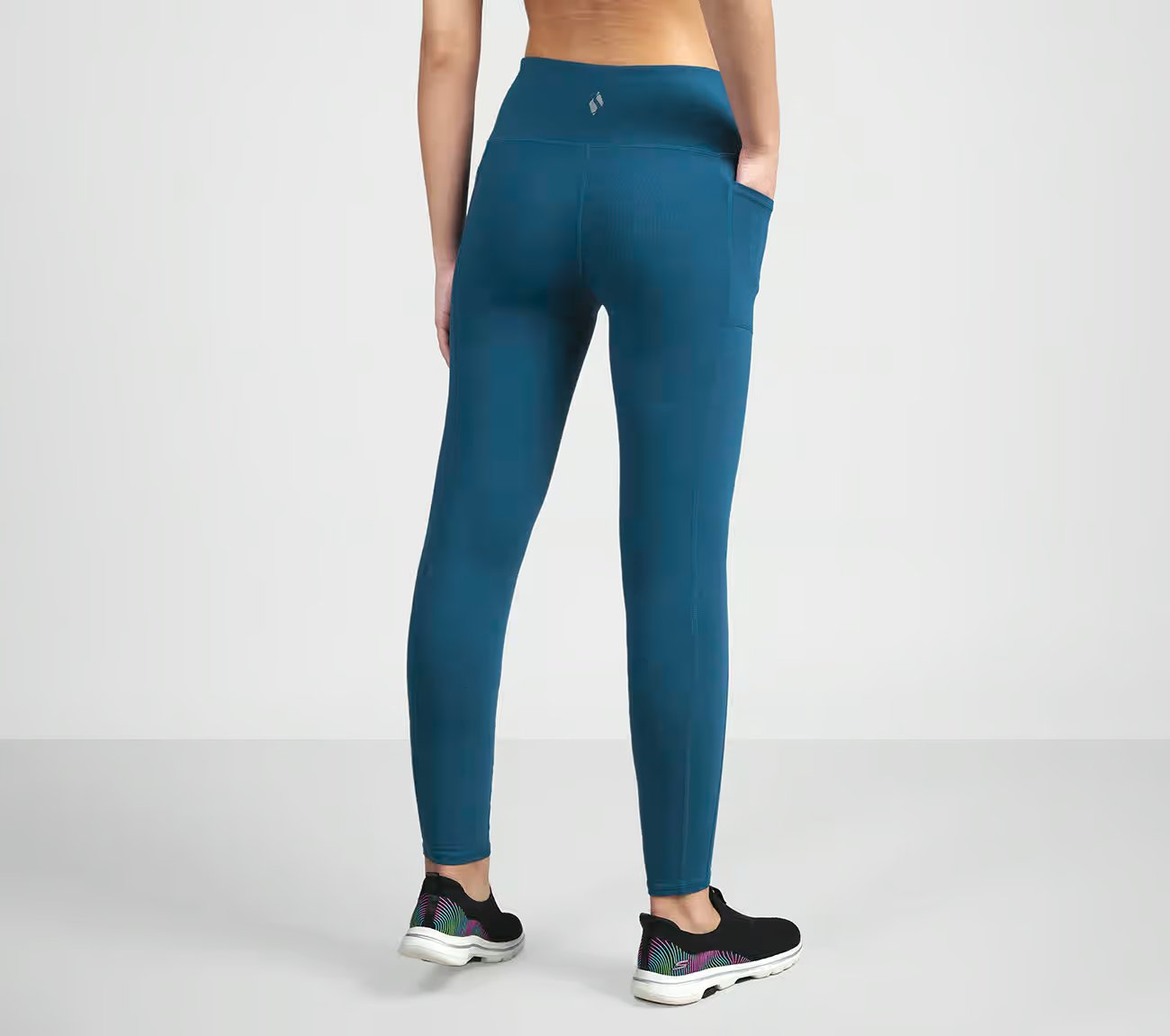 GOWALK HW LEGGING II, TEAL/NAVY Apparel Left View