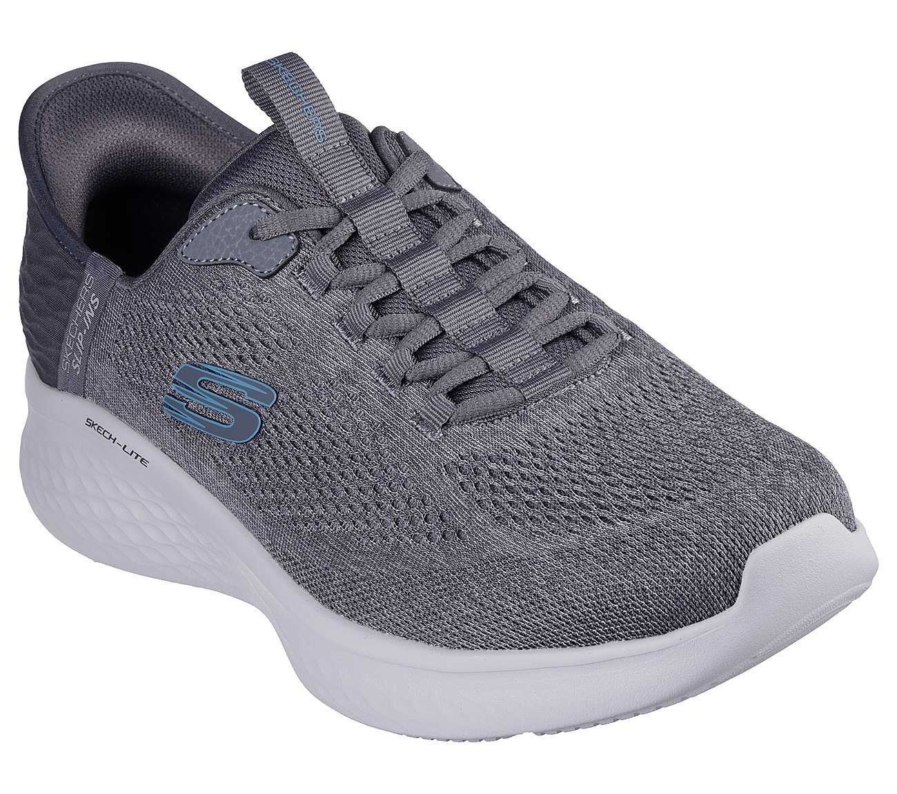 SKECHERS SLIP-INS: SKECH-LITE PRO - PRIMEBASE, CHARCOAL/BLUE Footwear Right View