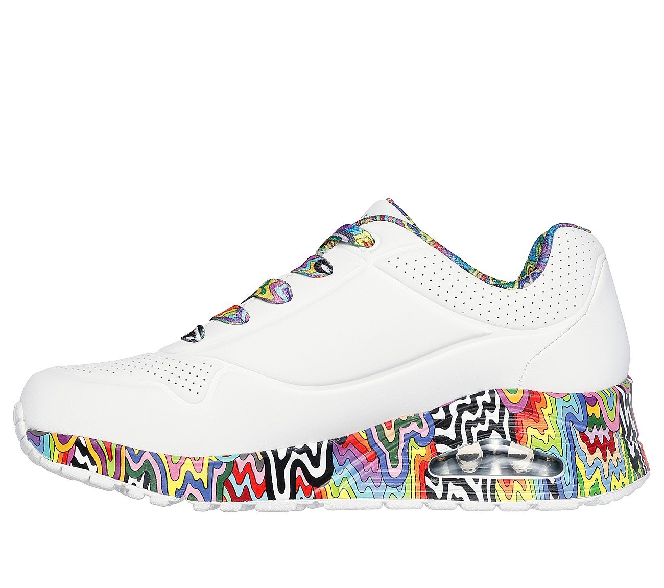 UNO - MINI DRIP, WHITE/MULTI Footwear Left View