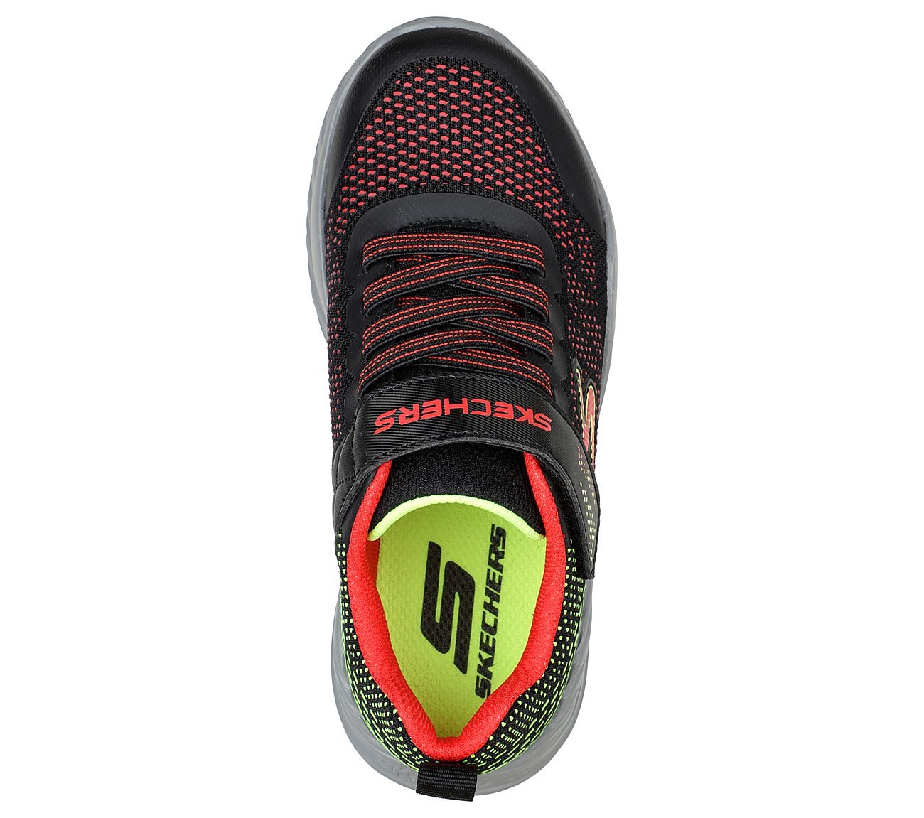 NITRO SPRINT - KARVO, BLACK/RED Footwear Top View