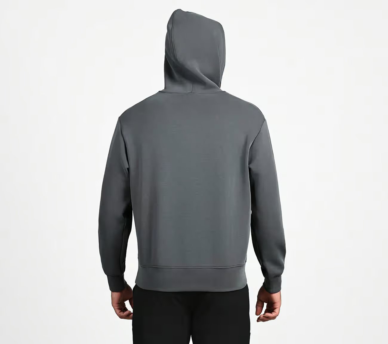 SKECHCLOUD ELEVATE HOODIE, BLACK/CHARCOAL Apparel Left View