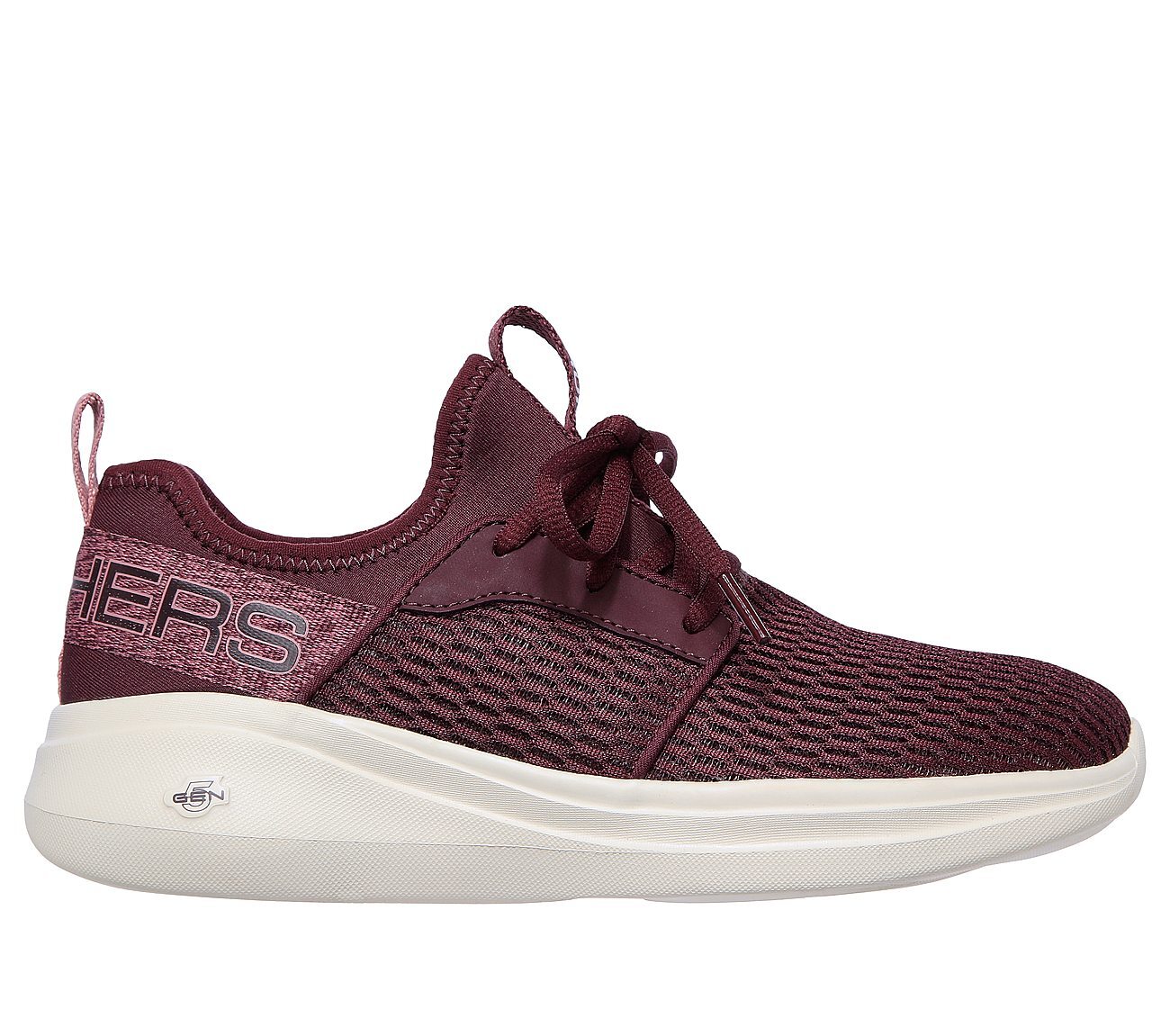 GO RUN FAST - GLIMMER, BBURGUNDY Footwear Lateral View