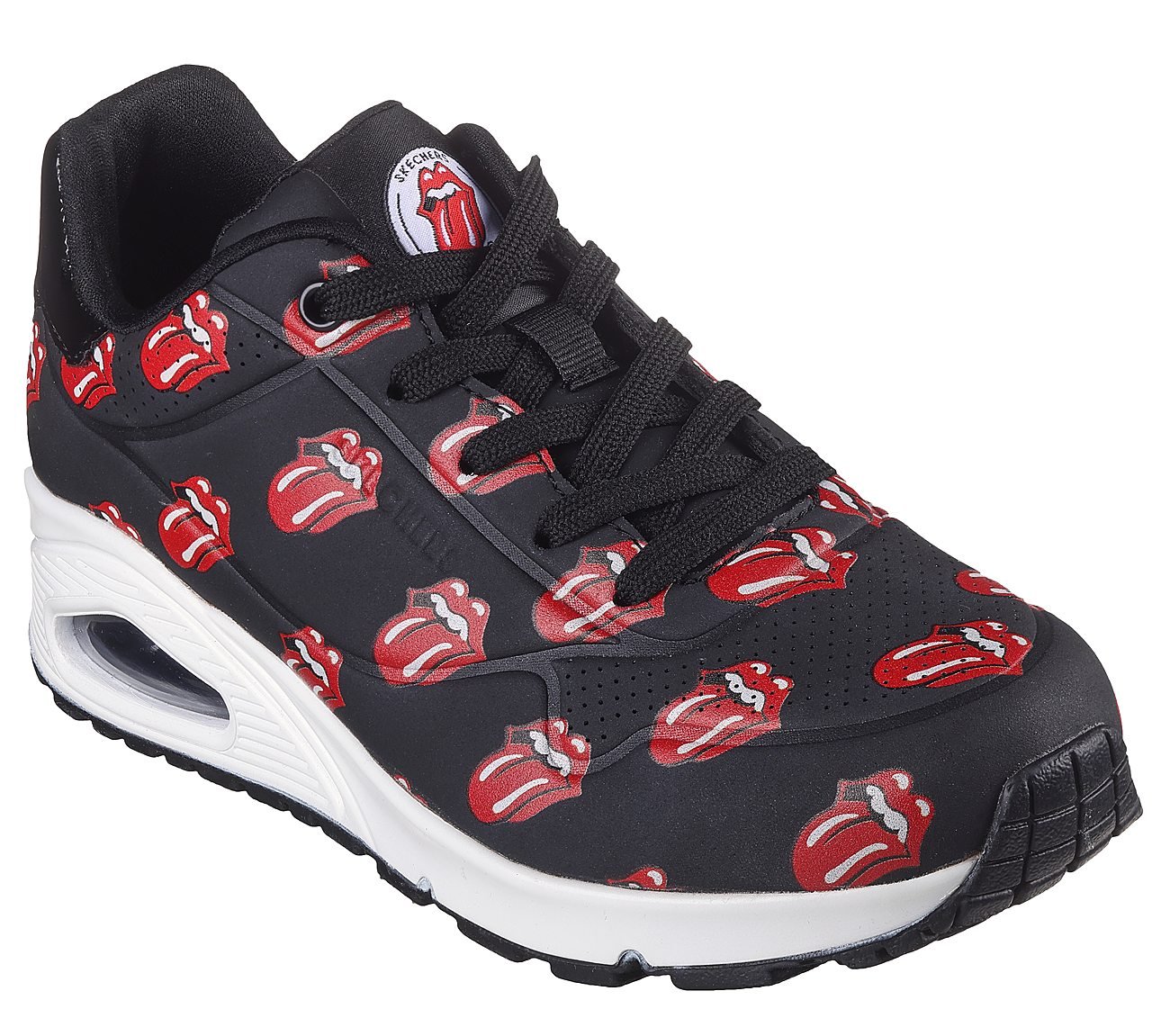 Red and sales black skechers