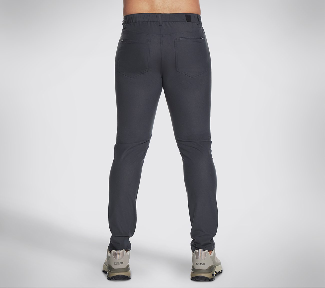 SKECH KNITS PREMIUM PANT, BLACK/CHARCOAL Apparel Top View