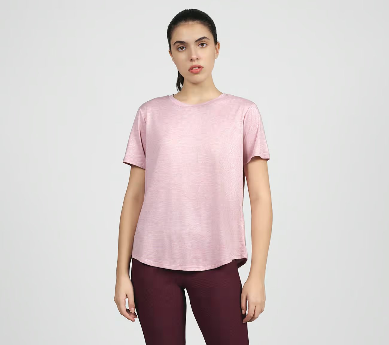 GODRI SWIFT TEE, BLUSH Apparels Lateral View