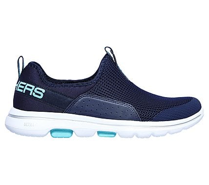 GO WALK 5 - SOVEREIGN, NAVY/AQUA Footwear Right View