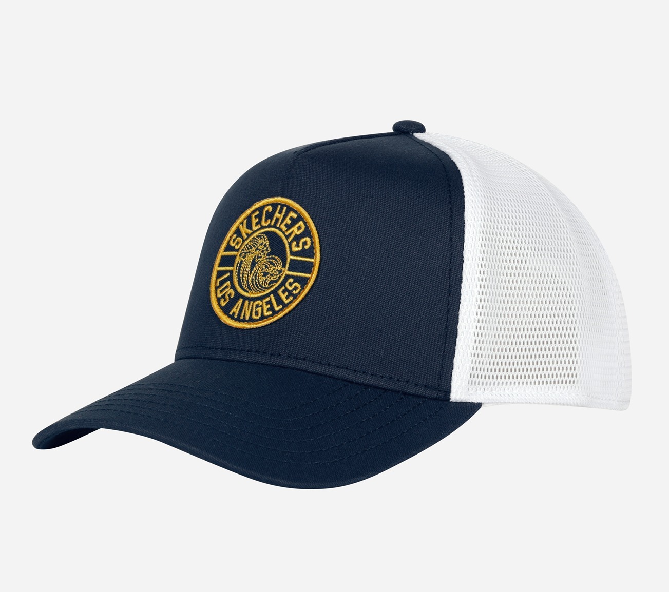 BEACH TRUCKER HAT, NNNAVY Accessories Lateral View