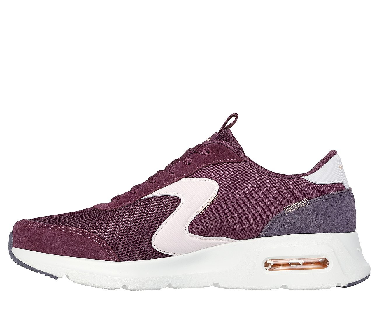 SKECH-AIR COURT-AIR WAVE, BURGUNDY/MULTI Footwear Left View