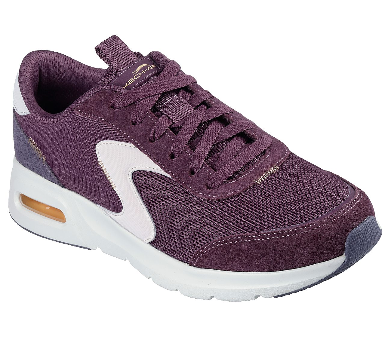 SKECH-AIR COURT-AIR WAVE, BURGUNDY/MULTI Footwear Right View