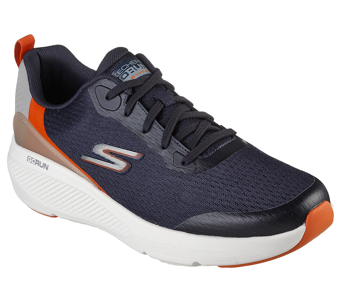 Skechers Navy/Orange Go Run Elevate Orbiter Mens Running Shoes - Style ...